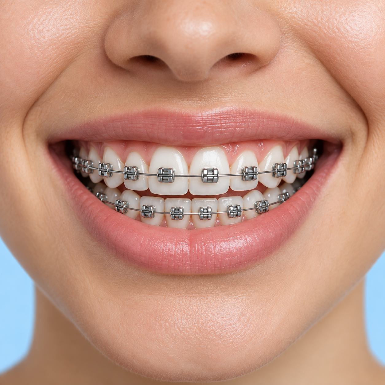 Braces and orthodontics: explanatory diagram