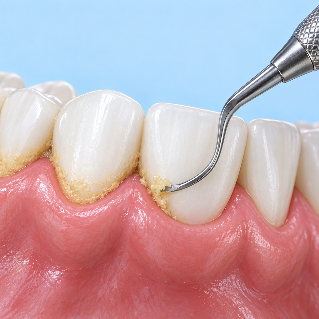 Checkups and cleaning: explanatory diagram